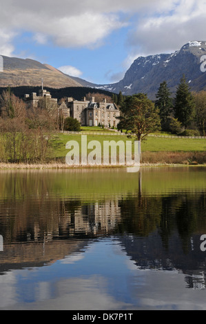 Inverlochy Castle Hotel & Ben Nevis, Fort William, Scotland Stock Photo