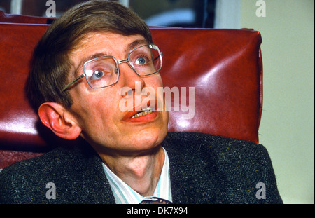 Stephen William Hawking CH CBE FRS FRSA is an English theoretical physicist, cosmologist and author. Stock Photo