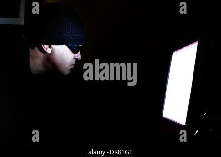 Computer hacker Stock Photo