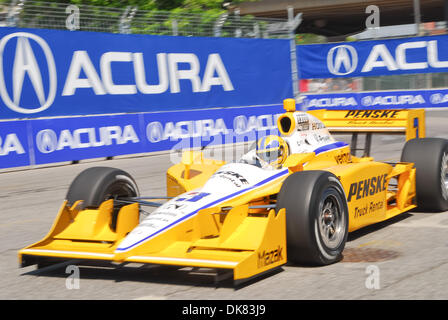 July 8, 2011 - Toronto, Ontario, Canada - Helio Castroneves driver of the #3 Itaipava Team Penske Dallara Honda during morning practice at the Honda Indy Toronto at the CNE, Toronto, Ontario. (Credit Image: © Keith Hamilton/Southcreek Global/ZUMAPRESS.com) Stock Photo