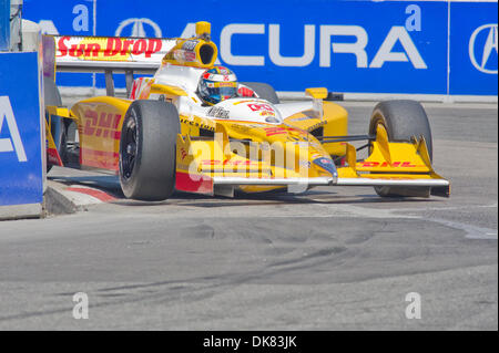 July 8, 2011 - Toronto, Ontario, Canada - Helio Castroneves driver of the #3 Itaipava Team Penske Dallara Honda during morning practice at the Honda Indy Toronto at the CNE, Toronto, Ontario. (Credit Image: © Keith Hamilton/Southcreek Global/ZUMAPRESS.com) Stock Photo