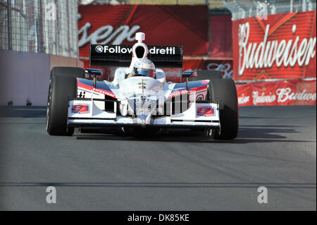 July 9, 2011 - Toronto, Ontario, Canada - Mike Conway exits turn 4 at the Honda Indy Toronto (Credit Image: © Steve Dormer/Southcreek Global/ZUMAPRESS.com) Stock Photo