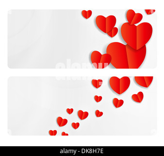 Vector St Valentine day's greeting card Stock Photo - Alamy