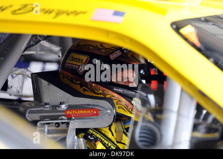 Aug. 12, 2011 - Watkins Glen, New York, U.S - Clint Bowyer, driver of the (33) Cheerios/Hamburger Helper Chevrolet,  gets ready for the first practice for the Heluva Good! Sour Cream Dips at The Glen in Watkins Glen, NY. (Credit Image: © Michael Johnson/Southcreek Global/ZUMAPRESS.com) Stock Photo