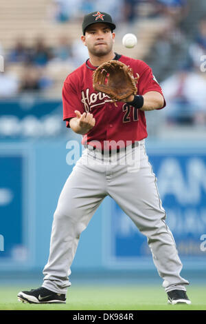 Aug. 12, 2011 - Los Angeles, California, U.S - Houston Astros second baseman Jose Altuve (27) during the Major League Baseball game between the Houston Astros and the Los Angeles Dodgers at Dodger Stadium. (Credit Image: © Brandon Parry/Southcreek Global/ZUMAPRESS.com) Stock Photo