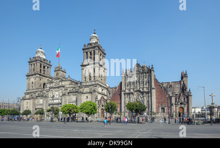 Metropolitan Cathedral of the Assumption of Mary of Mexico City Stock Photo