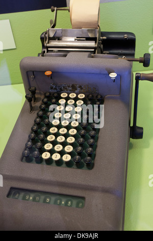 Vintage Burroughs adding machine, c. 1950 Stock Photo