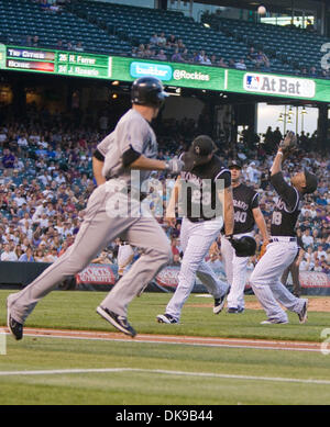 Florida Marlins Omar Infante plays in a game against the New York Mets, Sun  Life Stadium, Miami, FL, April 1, 2011( AP Photo/Tom DiPace Stock Photo -  Alamy