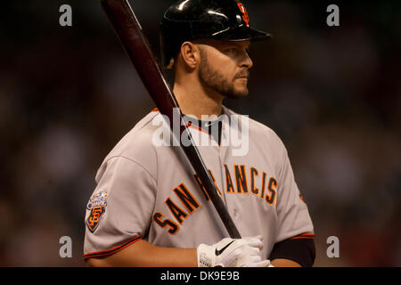 Aug. 19, 2011 - Houston, Texas, U.S - San Francisco OF Cody Ross (13) batting against the Astros. Astros defeated the Giants 6-0 at Minute Maid Park in Houston, TX. (Credit Image: © Juan DeLeon/Southcreek Global/ZUMAPRESS.com) Stock Photo