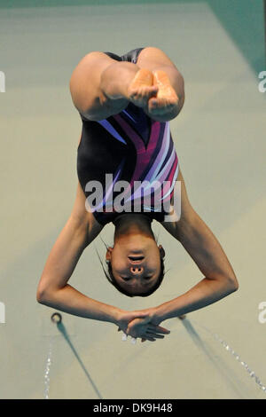 Aug. 21, 2011 - Shenzhen, China - HE ZI of China during the women's 3 meter springboard final at the 26th Summer Universiade (World University Games) in Shenzhen, China. (Credit Image: © Jeremy Breningstall/ZUMAPRESS.com) Stock Photo