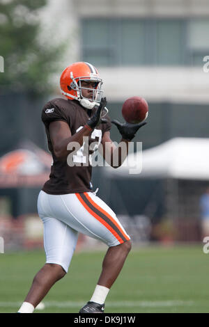 Aug. 21, 2011 - Berea, Ohio, U.S - Cleveland Browns running back Peyton  Hillis (40) participates in drills during training camp at the Cleveland  Browns Training Facility in Berea, Ohio. (Credit Image: ©