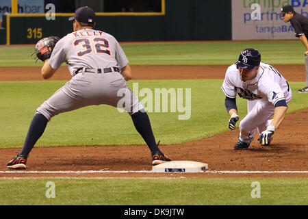 Lakeland FL USA; Detroit Tigers center fielder Matt Vierling (8) is  congratulated in the dugout after homering during an MLB spring training  game agai Stock Photo - Alamy