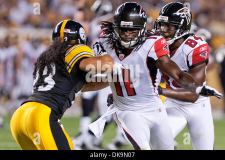 Atlanta Falcons wide receiver Frank Darby (88) on the sidelines as the Atlanta  Falcons take on the Miami Dolphins during a preseason NFL football game,  Saturday, Aug. 21, 2021, in Miami Gardens