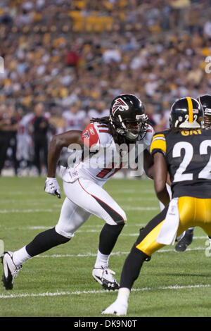 Atlanta Falcons wide receiver Frank Darby (88) on the sidelines as the Atlanta  Falcons take on the Miami Dolphins during a preseason NFL football game,  Saturday, Aug. 21, 2021, in Miami Gardens