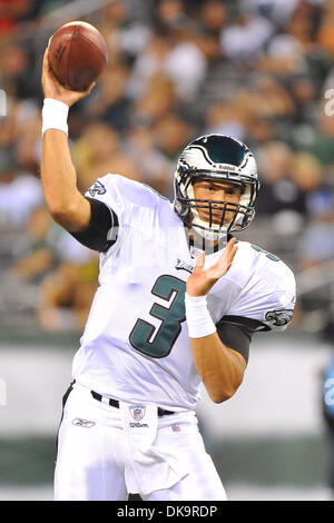 Sept. 1, 2011 - East Rutherford, New Jersey, U.S - Philadelphia Eagles  quarterback Vince Young (9) in National Football League action at Met Life  Stadium in East Rutherford New Jersey the Philadelphia