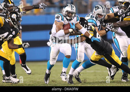 Carolina Panthers running back Josh Vaughan before the Panthers play ...