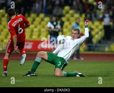 Sep. 06, 2011 - Moscow, Russia - Russia's IGOR SEMSHOV #6 vs Ireland's RICHARD DUNNE #5 during the Euro 2012 Soccer Qualifying between Russian vs Republic of Ireland. Game score was a draw. (Credit Image: © Aleksander V.Chernykh/PhotoXpress/ZUMAPRESS.com) Stock Photo