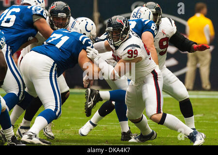 Indianapolis Colts defensive end Ryan Delaire (75) sacks San