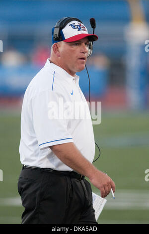 Stony Brook head coach Jeff Boals calls out to his team during the ...