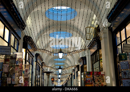 Christmas decorations Royal Opera Arcade, Pall Mall - London Stock Photo