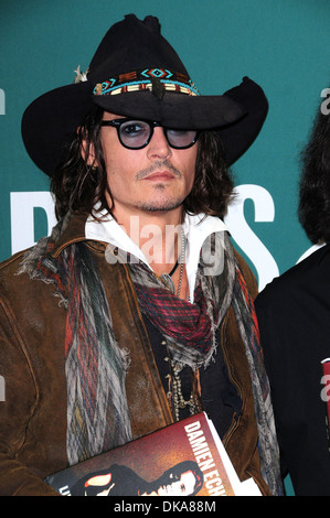 Johnny Depp Damien Echols in Conversation with Johnny Depp at Barnes & Noble Union Square Featuring: Johnny Depp Where: New Stock Photo