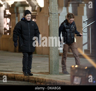 Director Kenneth Branagh shooting scenes for upcoming Jack Ryan movie on location in Liverpool Two sets have been built in Stock Photo