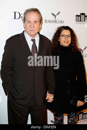 Tommy Lee Jones and wife Dawn Laurel La Cite Du Cinema Launch in  Saint-Denis Paris France  Stock Photo - Alamy