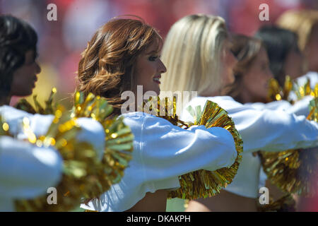 Sept. 18, 2011 - San Francisco, California, U.S - The 49ers Gold Rush performs before the NFL game between the Dallas Cowboys and the San Francisco 49ers at Candlestick Park in San Francisco, CA. (Credit Image: © Matt Cohen/Southcreek Global/ZUMAPRESS.com) Stock Photo