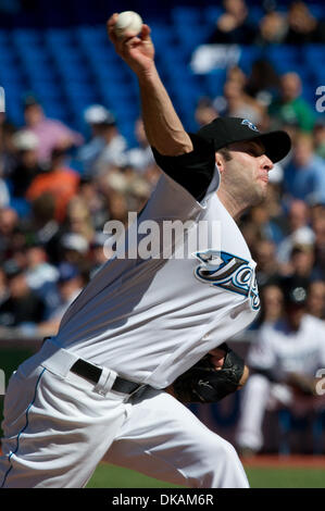 Sept. 18, 2011 - Toronto, Ontario, Canada - Toronto Blue Jays pitcher Brandon Morrow (23) started the game against the New York Yankees. The Toronto Blue Jays defeated the New York Yankees 3 - 0 at the Rogers Centre, Toronto Ontario. (Credit Image: © Keith Hamilton/Southcreek Global/ZUMAPRESS.com) Stock Photo