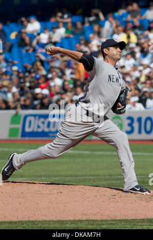 Sept. 18, 2011 - Toronto, Ontario, Canada - New York Yankees pitcher Luis Ayala (38) entered the game in the 5th inning against the Toronto Blue Jays. The Toronto Blue Jays defeated the New York Yankees 3 - 0 at the Rogers Centre, Toronto Ontario. (Credit Image: © Keith Hamilton/Southcreek Global/ZUMAPRESS.com) Stock Photo