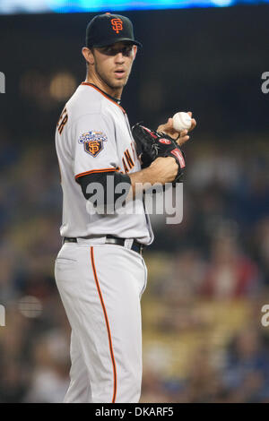 San Francisco Giants starting pitcher Madison Bumgarner throws to the San  Diego Padres during the second inning of a spring training baseball game  Sunday, March 18, 2012 in Scottsdale, Ariz. (AP Photo/Marcio