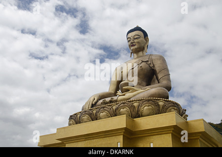 Giant Buddha Dordenma statue. Shakyamuni Buddha statue under construction in the mountains. Thimphu. Bhutan Stock Photo