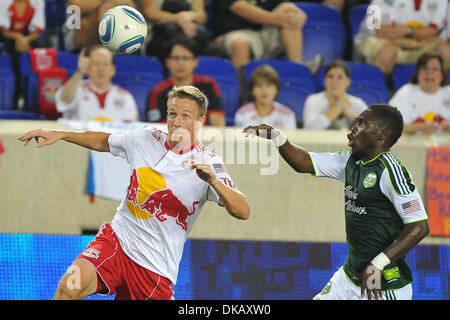 Sept. 24, 2011 - Harrison, New Jersey, U.S - New York Red Bulls Midfielder Jan Gunnar Solli  (8) in Major League Soccer action at Red Bull Stadium in Harrison New Jersey Portland trails New York 0 to 1 at the half (Credit Image: © Brooks Von Arx/Southcreek Global/ZUMAPRESS.com) Stock Photo