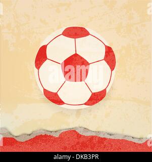 Soccer design retro poster Stock Vector