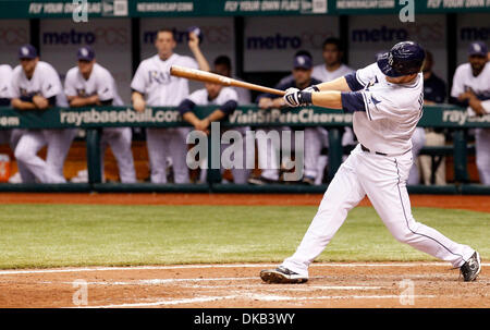 Tampa Bay Rays Ben Zobrist plays in a game against the Toronto BlueJays at  Tropicana Field in St. Petersburg, FL. May 5,2011.(AP Photo/Tom DiPace  Stock Photo - Alamy