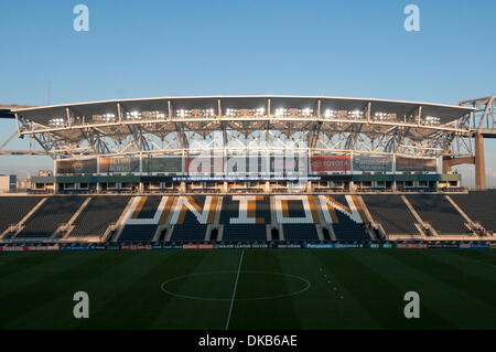 Sept. 29, 2011 - Chester, Pennsylvania, U.S - PPL Park home to the PHiladelphia Union. In a  game is being  being played at PPL Park in Chester, Pennsylvania the Philadelphia Union defeated the D.C. United 3-2 (Credit Image: © Mike McAtee/Southcreek/ZUMAPRESS.com) Stock Photo