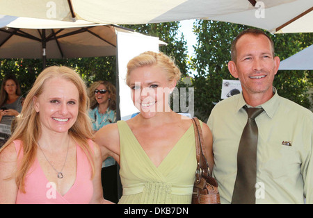 Lori Bibbins Dominique Swain Erik S Summers SPCA Red Carpet Luxury Lounge - Honoring Emmy Award Nominees held at SLS Hotel Stock Photo