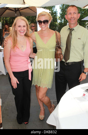 Lori Bibbins Dominique Swain Erik S Summers SPCA Red Carpet Luxury Lounge - Honoring Emmy Award Nominees held at SLS Hotel Stock Photo