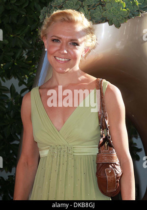 Dominique Swain SPCA Red Carpet Luxury Lounge - Honoring Emmy Award Nominees held at SLS Hotel Garden Terrace Beverly Hills Stock Photo