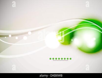 Abstract vector backround with blurred circles and shiny effects Stock Vector