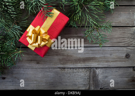 christmas background with the gift Stock Photo