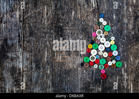 new year background with christmas tree Stock Photo