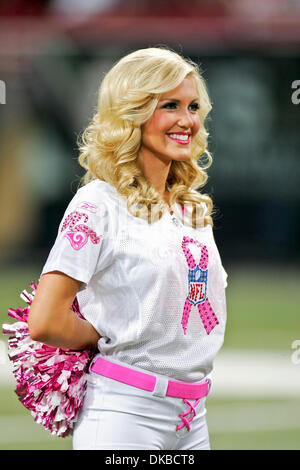 Oct. 02, 2011 - Saint Louis, Missouri, U.S - Rams cheerleader during the NFL game between the Saint Louis Rams and the Washington Redskins at the Edward Jones Dome in St. Louis, Missouri. The Redskins defeated the Rams 17-10 (Credit Image: © Jimmy Simmons/Southcreek/ZUMAPRESS.com) Stock Photo