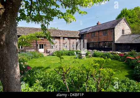 Barn conversions, Herefordshire, UK Stock Photo