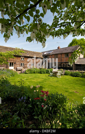 Barn conversions, Herefordshire, UK Stock Photo