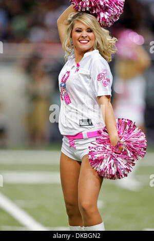 Oct. 02, 2011 - Saint Louis, Missouri, U.S - Rams cheerleader during the NFL game between the Saint Louis Rams and the Washington Redskins at the Edward Jones Dome in St. Louis, Missouri. The Redskins defeated the Rams 17-10. (Credit Image: © Jimmy Simmons/Southcreek/ZUMAPRESS.com) Stock Photo