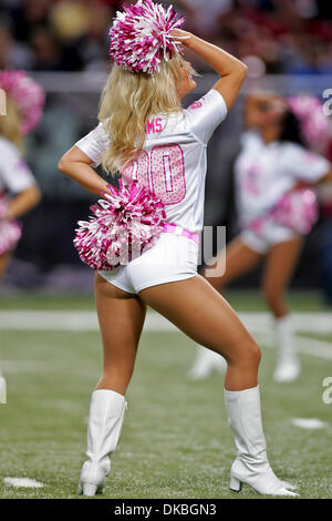 Oct. 02, 2011 - Saint Louis, Missouri, U.S - Rams cheerleader during the NFL game between the Saint Louis Rams and the Washington Redskins at the Edward Jones Dome in St. Louis, Missouri. The Redskins defeated the Rams 17-10. (Credit Image: © Jimmy Simmons/Southcreek/ZUMAPRESS.com) Stock Photo