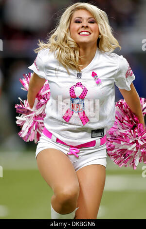 Oct. 02, 2011 - Saint Louis, Missouri, U.S - Rams cheerleader during the NFL game between the Saint Louis Rams and the Washington Redskins at the Edward Jones Dome in St. Louis, Missouri. The Redskins defeated the Rams 17-10. (Credit Image: © Jimmy Simmons/Southcreek/ZUMAPRESS.com) Stock Photo