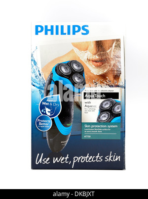 Philips Aqua touch rechargeable wet and dry electric shaver Stock Photo