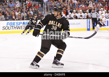 Oct. 7, 2011 - Dallas, Texas, US - Dallas Stars Forward Vernon Fiddler (38) during action between the Dallas Stars and Chicago Blackhawks.   After one period, Chicago and Dallas are tied 0-0. (Credit Image: © Andrew Dieb/Southcreek/ZUMAPRESS.com) Stock Photo